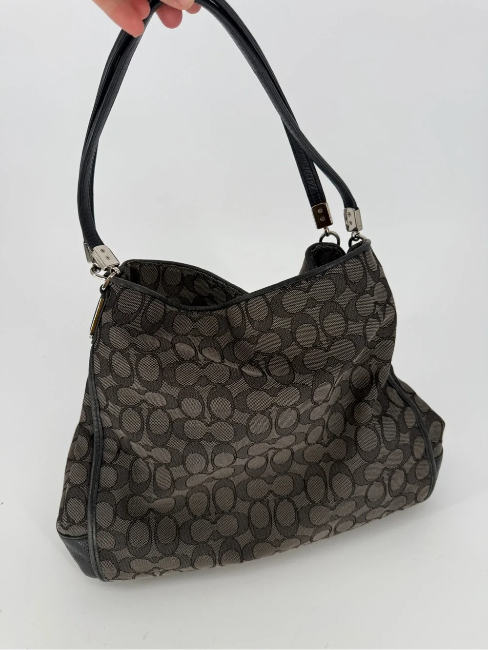 Coach Slouchy Logo Hobo Shoulder Bag
